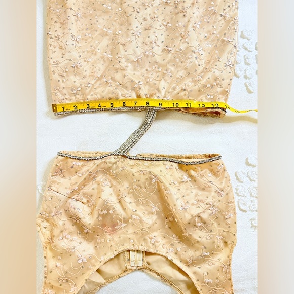 Custom Taylor Swift Fearless Two-Piece Prom Dress - Champagne/Diamond - 2 - Picture 13 of 14